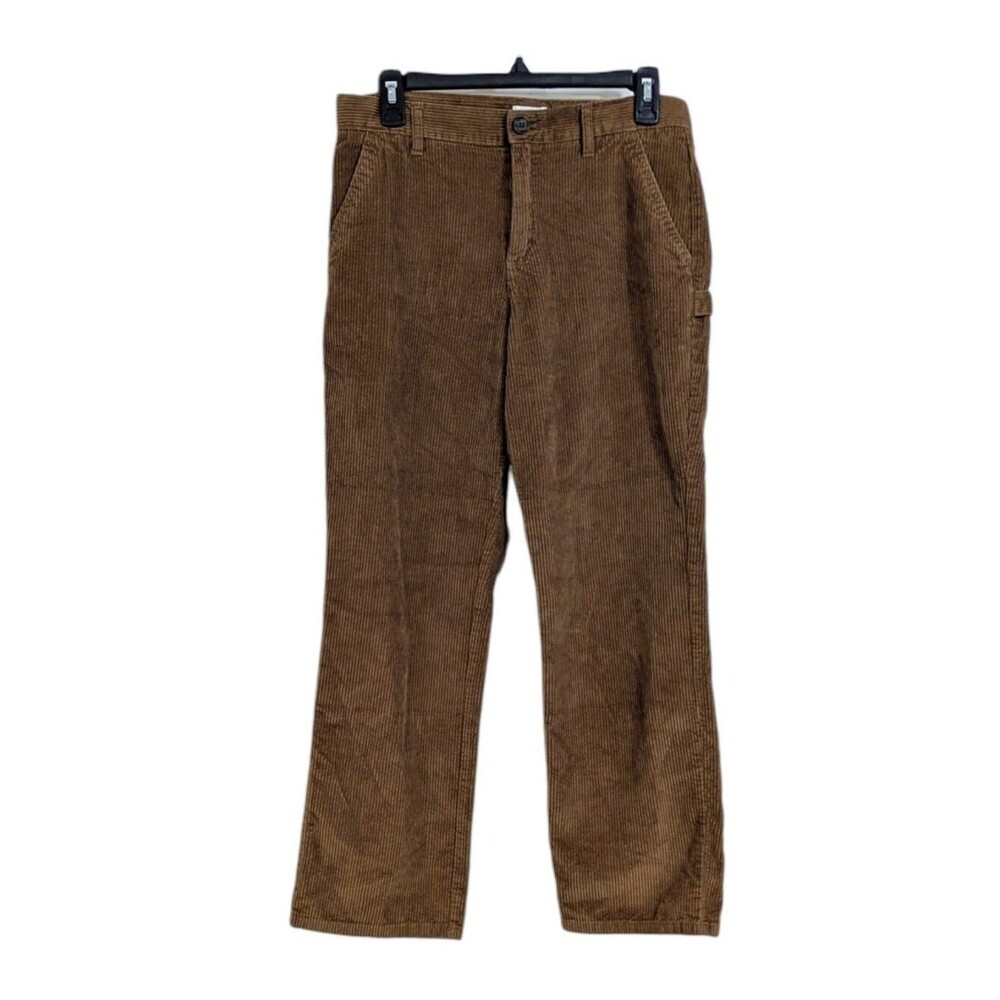 Cat & Jack Adjustable Waist Corduroy Carpenter Pants - Size 16 Boys - Brown Tan